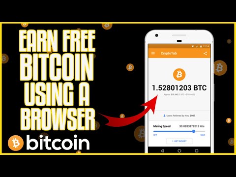 Earn Free Bitcoin By Using Web Browser | Auto Bitcoin Mining - No Need To Work 🔥