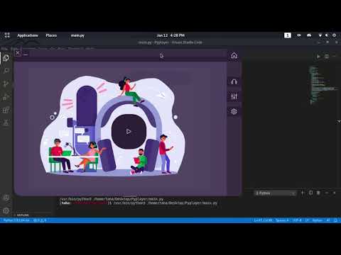 my PyQt5 music player - modern GUI