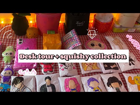 💕 Desk Tour + Squishy Collection | My Cozy & Creative Art Space