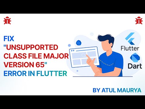 🎯"Unsupported class file major version 65" in flutter 3.32 version #Flutter   ☕ #gradle