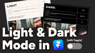 Creating Light & Dark Mode for Your Site in Framer (+ Toggle Switch)