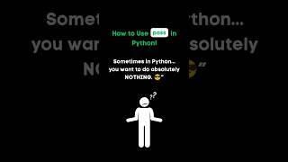 ✅Python pass Statement Explained  (Do Nothing!) #Shorts #python