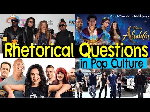 Rhetorical questions in pop culture