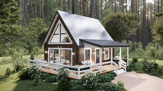This Tiny A-Frame Cabin Will Leave You Speechless! | Genius 2-Story Layout & Dreamy Forest Vibes