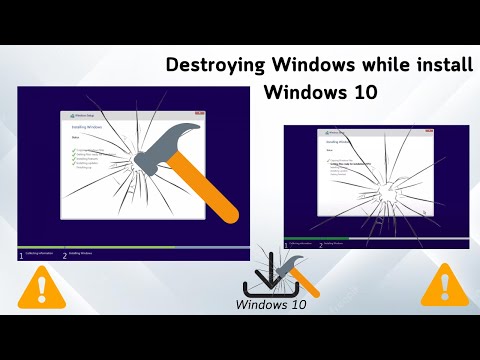 Destroying Windows while install Windows 10 | Destroying Windows