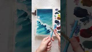 Learn How To Sketch & Paint Waves