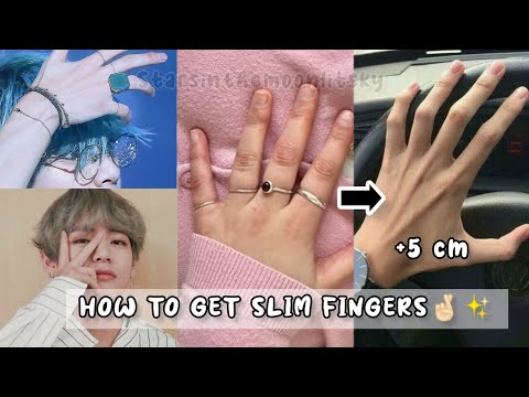How to Get Slim and Long Fingers Naturally Like BTS V✨ (FULL GUIDE)