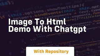 Image to html demo with chatgpt