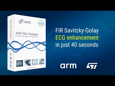 FIR Savitzky-Golay filter: ECG signal enhancement in 40 seconds | ASN Filter Designer