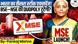 BSE vs NSE vs MSE: MSE's ₹1200 Cr. Masterplan! | Can Zerodha & Groww break the Duopoly?