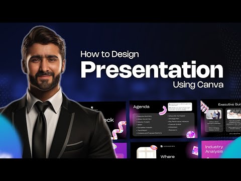 How to Design Presentation Design using Canva | Canva Beginner Course 2023