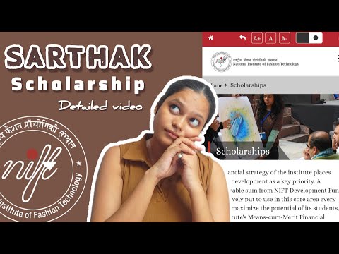 NIFT SARTHAK Scholarship Full Guide🔍| Eligibility, Documents & Application Process #niftscholarship