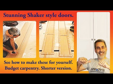Carpentry - Shaker Style Cabinet Doors. (Shorter version.)
