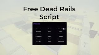 Dead Rails free script.