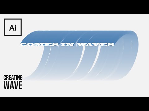 How to Create Wave with a Text  | Adobe Illustrator Tutorial