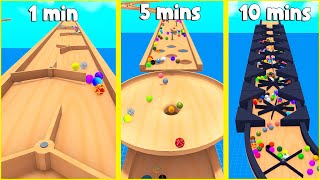 MARBLE Races On Timed Track Builds! - Marble World