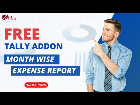 Free Addon  Month Wise Expense Report in Tally
