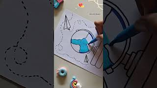 😍Don't miss🌍 Geography Assignment Front Page Design 📝✨ #youtubeshorts #viral #shorts