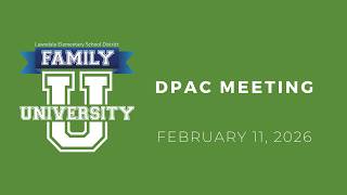 DPAC Meeting - 2/11/26