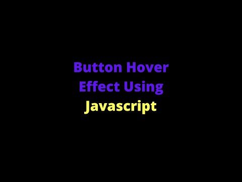 Button Hover Effect Using Javascript #Shorts