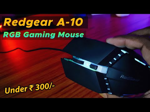 Redgear A-10 Best RGB Gaming Mouse | Under 300 /- 🔥