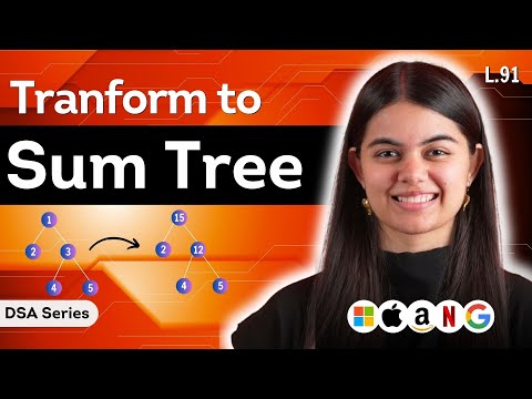 Transform to Sum Tree | DSA Series : L.91