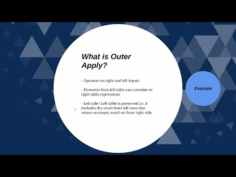 SQL Outer Apply