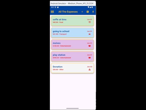 Expense Tracker App(Android/ios)