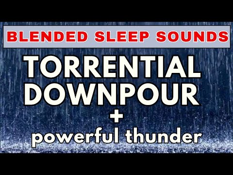 Thunderstorm Therapy: Healing Rain Sounds for Relaxation | 10-Hour Black Screen