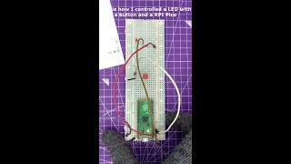 Raspberry Pi LED control with Micro Python -How To #shorts