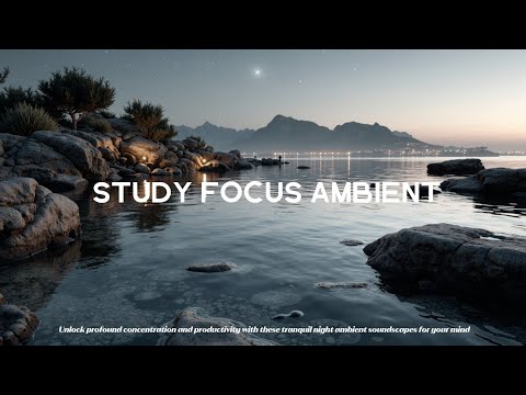 Focus Music for Deep Work - Night Study & Creative Flow | Dark Ambient Chill Beats