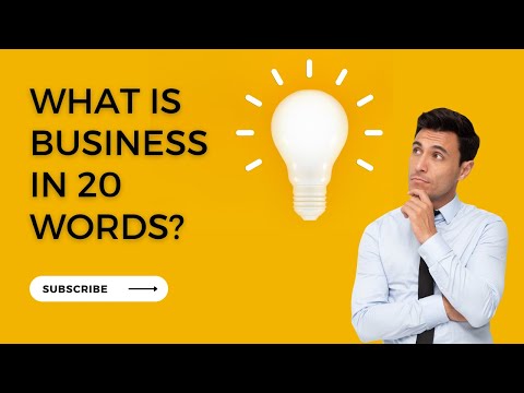 what is business in 20 words through AI