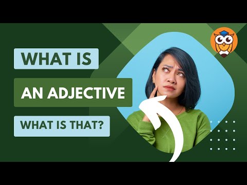 What is an adjective? What is that?