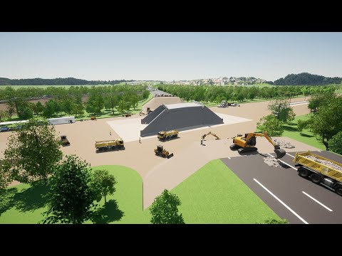 Installation d'un chantier routier