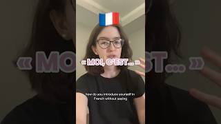 introduce yourself in french like a native 🇫🇷#french #frenglish #language #polyglot