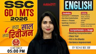 SSC GD Classes 2026 | SSC GD English 2026 | SSC MTS English 2026 | SSC GD 2026 English By Neha Ma'am