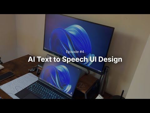 UI UX Design for AI text to speech app