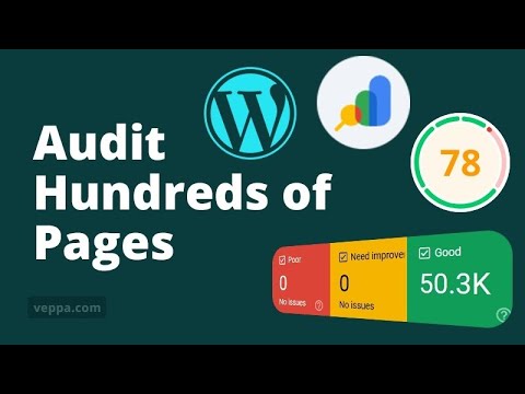 Audit Hundreds of Pages for PageSpeed using Search Console 