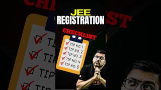 5 Things You MUST Check While JEE Registration! ✅ #jee #jee2025 #iitjee #jeeregistration #jeemains