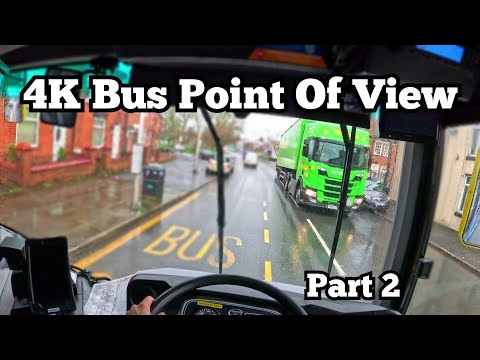Wright Doubbledecker bus POV 4K Part 2 [Manchester, UK] 40MPH Straight Road