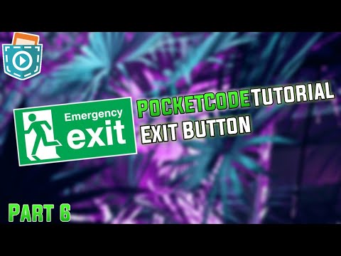 How to make quit button script on your game | PocketCode Guide #6