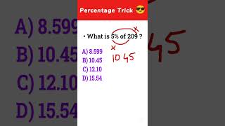 Percentage Tricks | #maths #mathreels #percentage part 6
