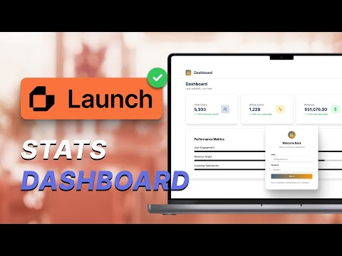 We asked Launch.today  to build stats dashboard — Real-Time Data, No Code