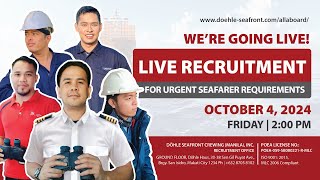Live Recruitment - October 4, 2024