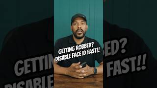 GETTING ROBBED?! Disable FACE ID FAST!💨 #shorts #iphone #iphonetips #iphonehacks #ios #faceid