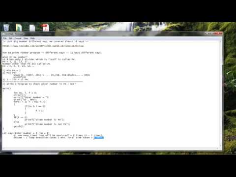 C Programming Skills / Crack Top 20 MNCs / C Programming Logics / Prime Number In Different Ways