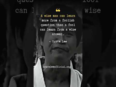 Bruce Lee's Most Powerful Words Ever Spoken 🔥 #Shorts