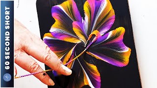 QUICK + EASY Chain Pull Flower! Colourful and Fun | AB Creative #Shorts