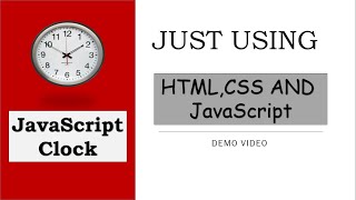 JavaScript Clock- Demo Video || HTML, CSS and JavaScript || Smartcode