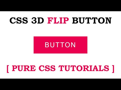 Css 3D Flip Button Hover Effects Only HTML & CSS | 2020